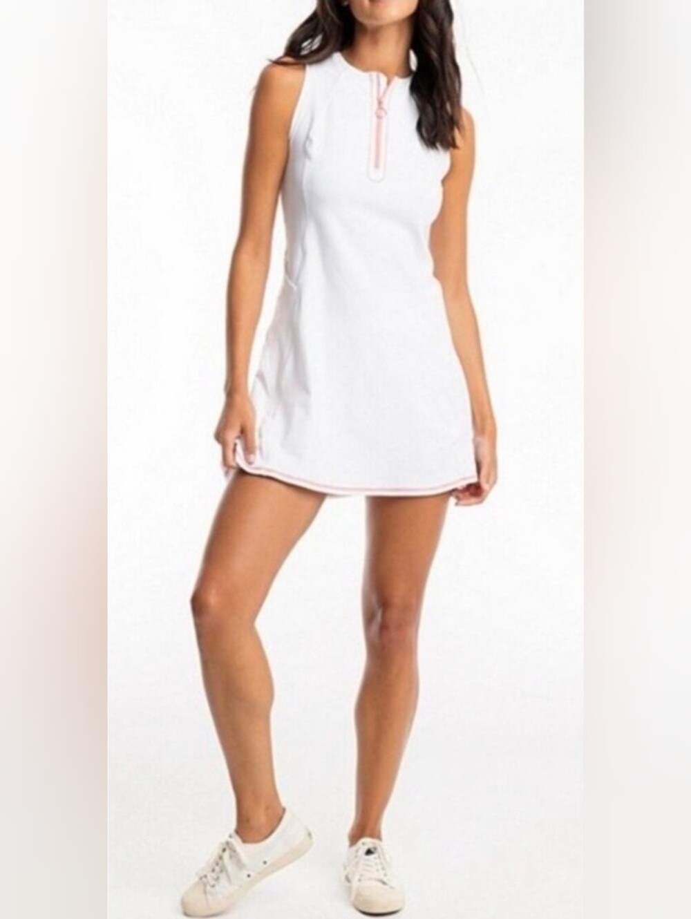 Southern Tide NWT Brenna Zip Front Performance Dress Retail $138 Size L